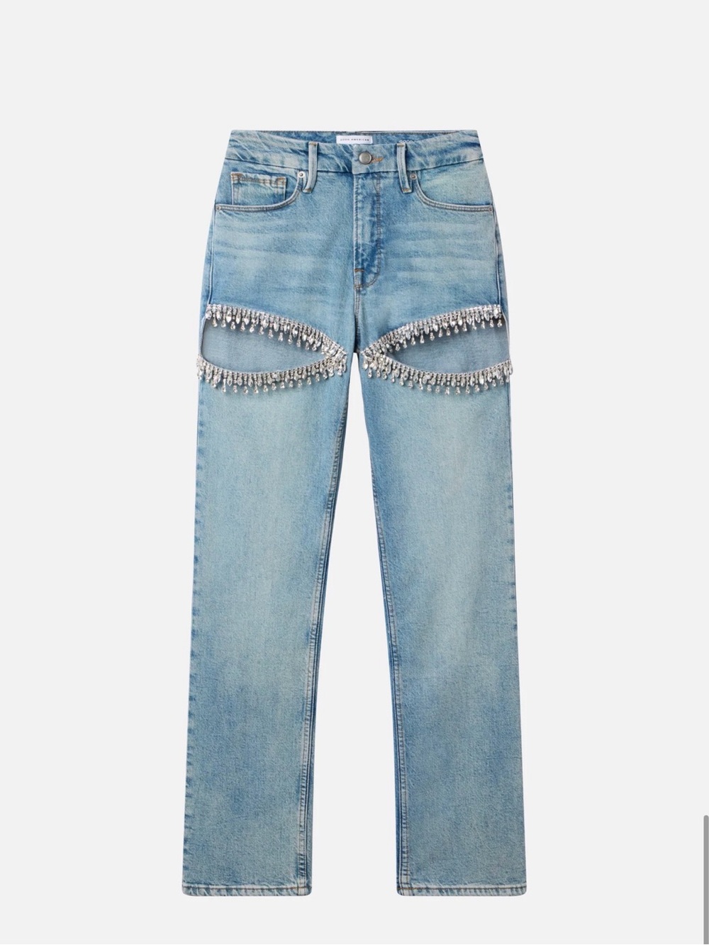 Good American Good Icon Straight Diamond Jeans in Indigo357